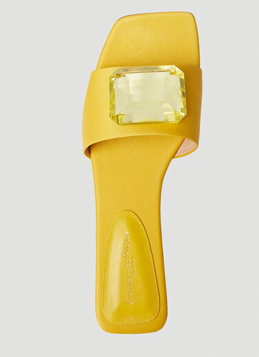 Jaipur 平底凉鞋 Gianvito Rossi Jaipur 平底凉鞋 黄 gia0252004