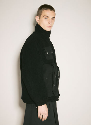 GmbH Fleece Jacket With Bellow Pockets Black gmb0158008