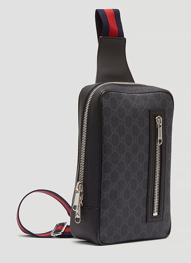 GG Supreme Web Belt Cross Body Bag Gucci GG Supreme Web Belt Cross Body Bag Black guc0133054