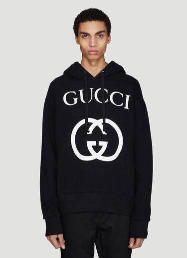 Hooded Interlocking G Sweater Gucci Hooded Interlocking G Sweater Black guc0134026