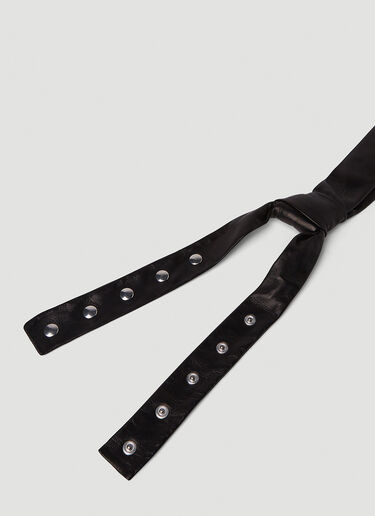Gucci 皮革领带 黑 guc0151106