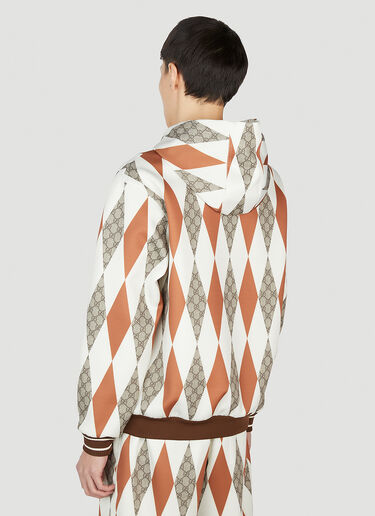 Argyle Hooded Sweatshirt Gucci Argyle Hooded Sweatshirt Brown guc0152007