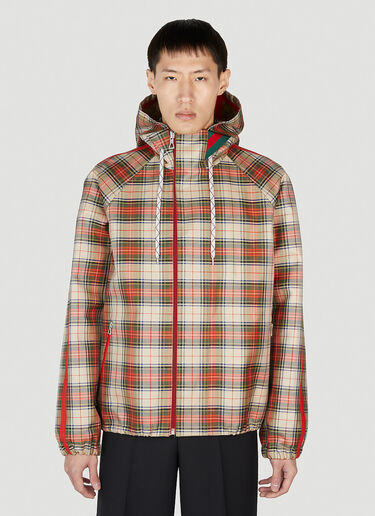 Gucci 双面格纹夹克 红色 guc0152056