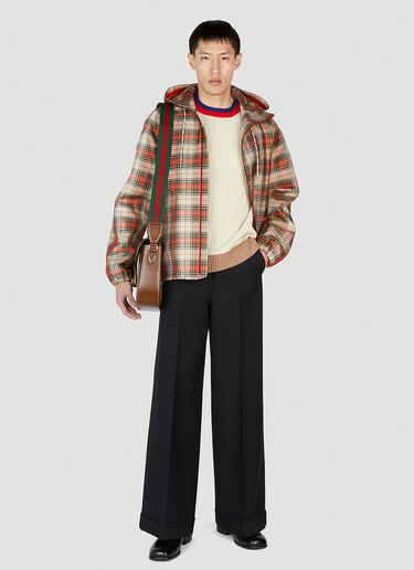 Gucci 双面格纹夹克 红色 guc0152056
