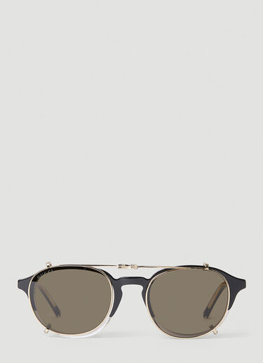Gucci GG1212S 飞行员太阳镜 黑色 guc0152266