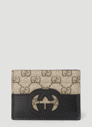 Monogram Card Holder Gucci Monogram Card Holder Beige guc0152325