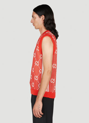GG Jacquard Vest Gucci GG Jacquard Vest Red guc0153036