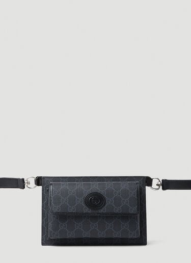 Gucci GG 슈프림 벨트 백 블랙 guc0153131