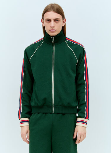 Gucci GG 자카드 지퍼 스웨터 그린 guc0155002