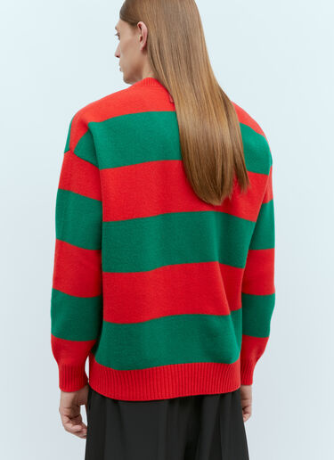 펠트 울 스트라이프 스웨터 Gucci 펠트 울 스트라이프 스웨터 레드 guc0155021