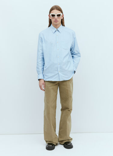 Gucci GG 자카드 면 셔츠 블루 guc0155042