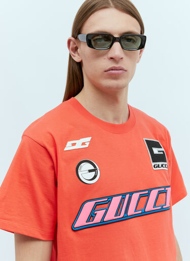 Gucci 로고 엠블럼 티셔츠 레드 guc0155061