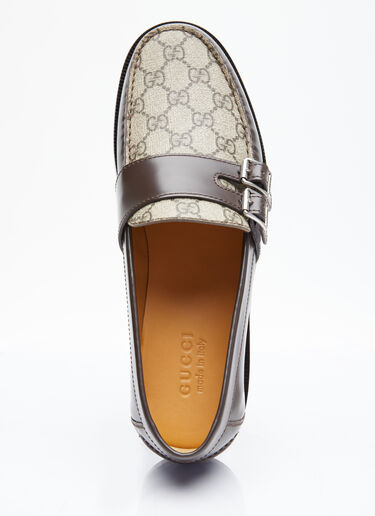 Gucci GG 搭扣乐福鞋 棕色 guc0155071