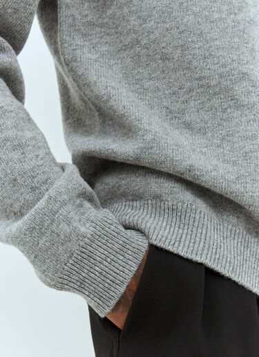 Gucci 로고 자카드 울 스웨터 그레이 guc0157025