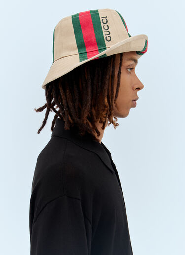 Web Bucket Hat Gucci Web Bucket Hat Beige guc0157068