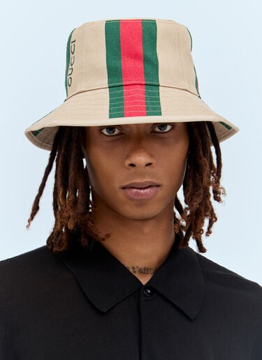 Web Bucket Hat Gucci Web Bucket Hat Beige guc0157068