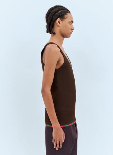Web Tank Top Gucci Web Tank Top Brown guc0158006
