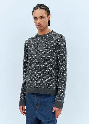 Gucci GG シャドーセーター グレー guc0158010