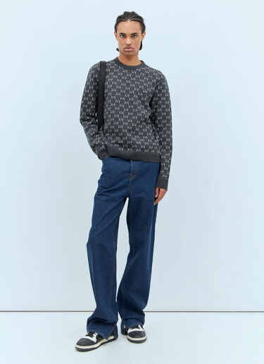 Gucci GG シャドーセーター グレー guc0158010