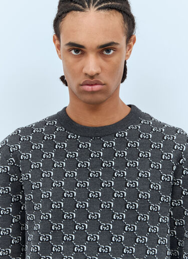 Gucci GG シャドーセーター グレー guc0158010