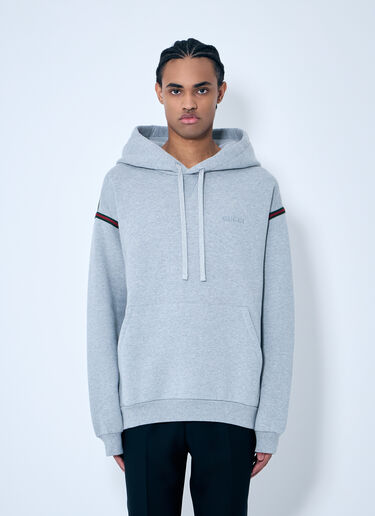 Cotton-Jersey Hooded Sweatshirt Gucci Cotton-Jersey Hooded Sweatshirt Grey guc0159051