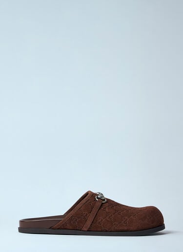 Gucci 스웨이드 홀스빗 뮬  브라운 guc0159059
