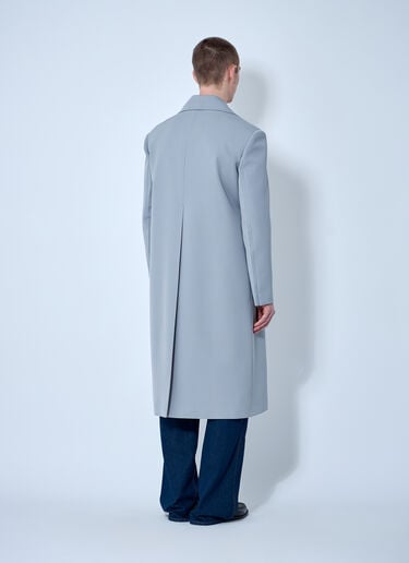 Gucci Single-Breasted Wool Coat Grey guc0160001