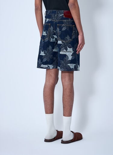 Gucci Denim Jacquard Shorts Blue guc0160002