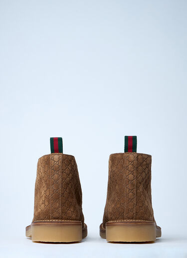 GG Suede Boots Gucci GG Suede Boots Brown guc0161046