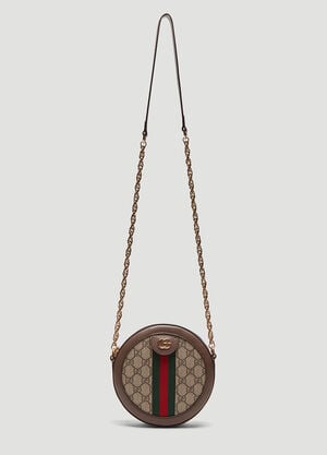 Gucci Ophidia Mini GG Round Shoulder Bag Brown guc0235008