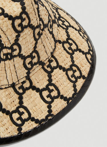 Woven-Straw Bucket Hat Gucci Woven-Straw Bucket Hat Beige guc0239044