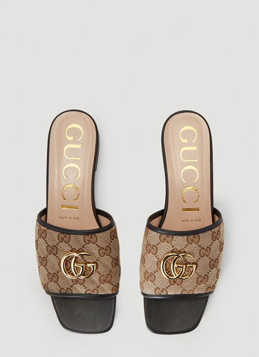 GG Marmont 拖鞋 Gucci GG Marmont 拖鞋 棕 guc0240065