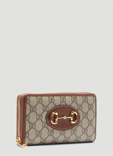 1955 Horsebit Zip-Around Wallet Gucci 1955 Horsebit Zip-Around Wallet Beige guc0243137