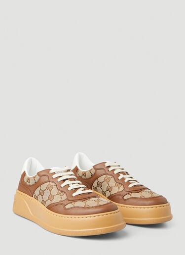 Gucci [GG 슈프림] 멀티 패널 스니커즈 브라운 guc0247141