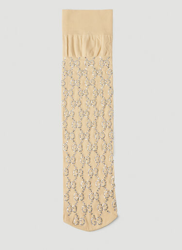 Diamond Monogram Socks Gucci Diamond Monogram Socks Cream guc0247247