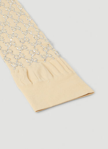 Diamond Monogram Socks Gucci Diamond Monogram Socks Cream guc0247247