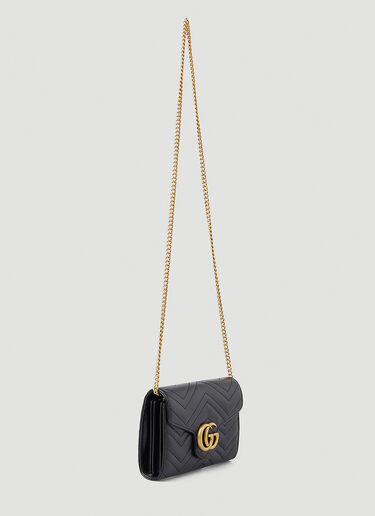 GG Marmont Quilted Mini Chain Shoulder Bag Gucci GG Marmont Quilted Mini Chain Shoulder Bag Black guc0247300