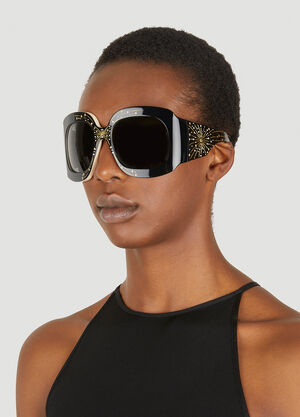 Gucci Oversize Square Frame Sunglasses Black guc0247358