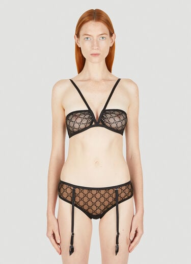 GG Tulle Lingerie Set Gucci GG Tulle Lingerie Set Black guc0250068