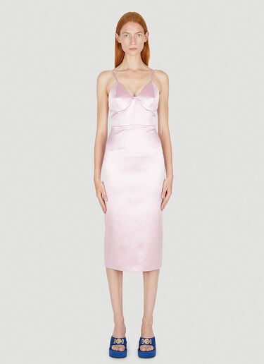Satin Wiggle Dress Gucci Satin Wiggle Dress Pink guc0250079