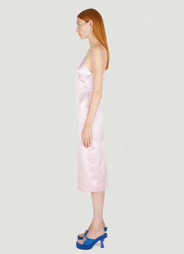 Satin Wiggle Dress Gucci Satin Wiggle Dress Pink guc0250079