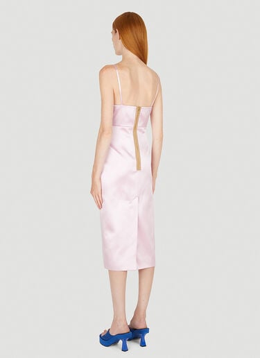 Satin Wiggle Dress Gucci Satin Wiggle Dress Pink guc0250079