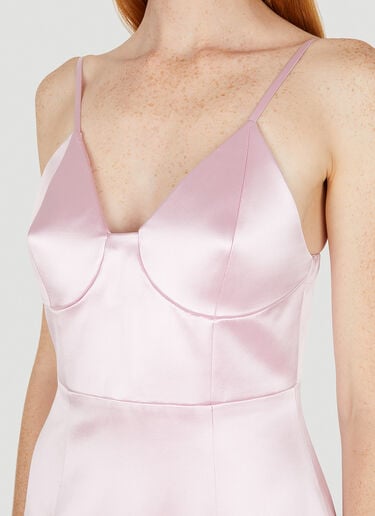 Satin Wiggle Dress Gucci Satin Wiggle Dress Pink guc0250079