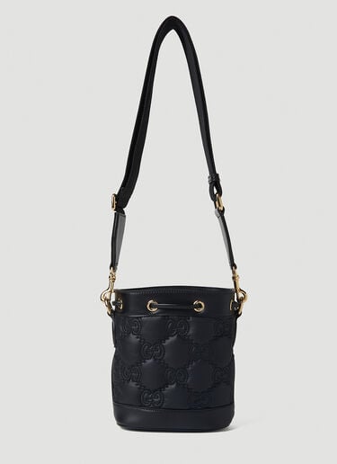 GG Matelassé Bucket Shoulder Bag Gucci GG Matelassé Bucket Shoulder Bag Black guc0251105
