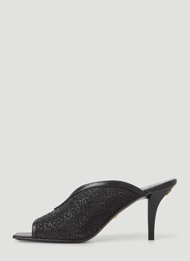 Gucci G Plague High Heel Mules Black guc0251165