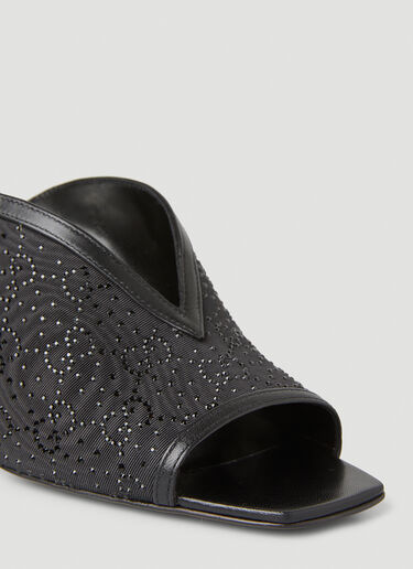 Gucci G Plague High Heel Mules Black guc0251165