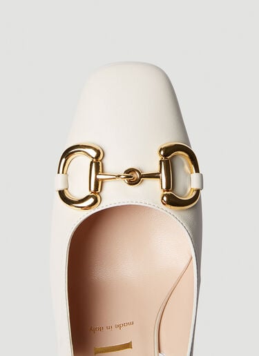 Horsebit High Heel Shoes Gucci Horsebit High Heel Shoes Cream guc0251168