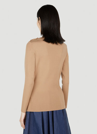 Gucci Rib Stitch Knit Sweater Camel guc0251176