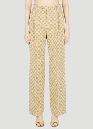 Gucci GG Supreme Canvas Suit Pants Beige guc0253066