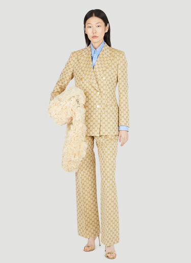 Gucci GG Supreme Canvas Suit Pants Beige guc0253066